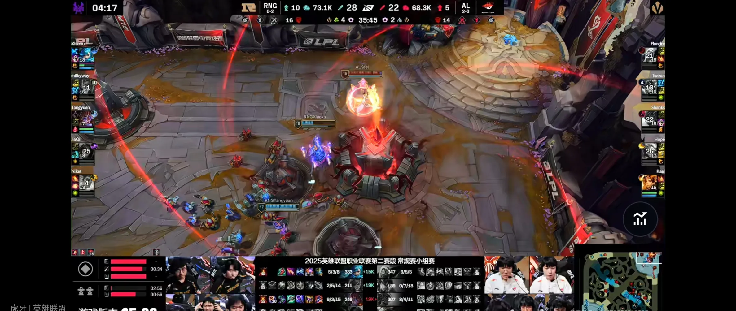 RNG横扫FNC，Ruler关键团战开团秒人宿敌对决全球总决赛，留下经典瞬间